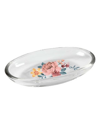 Porte savon en verre 15 x 9 x 2 cm Jayana