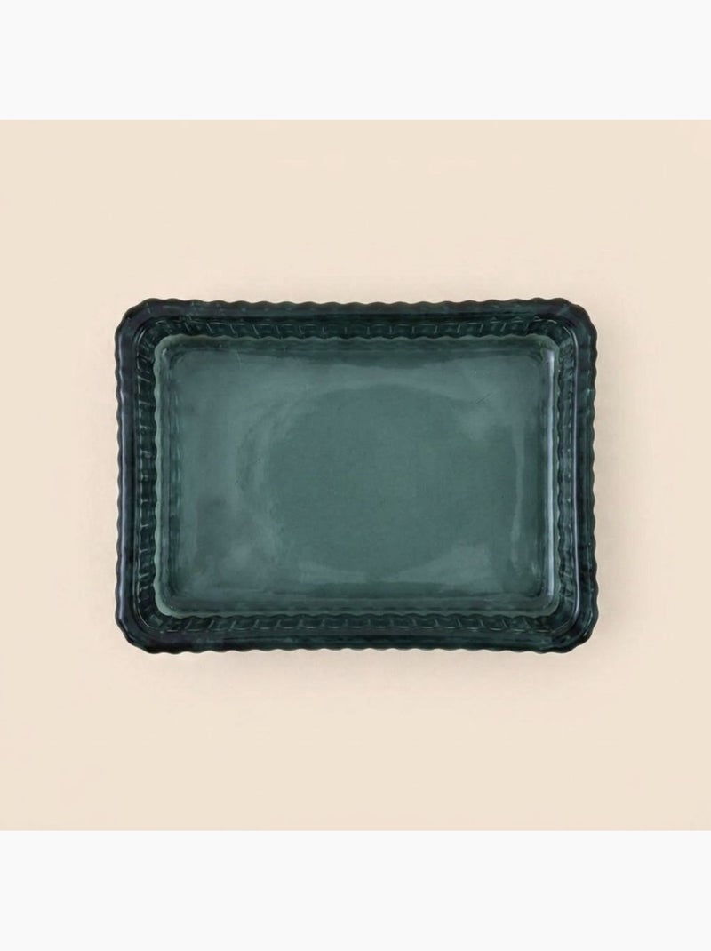 Porte savon rectangulaire en verre strié Gris - Kiabi