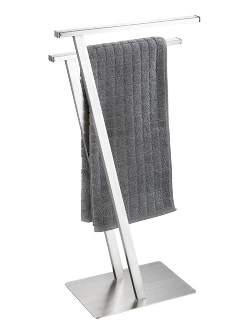 Porte-serviette 2 barres en acier mat LIRIO - Kiabi