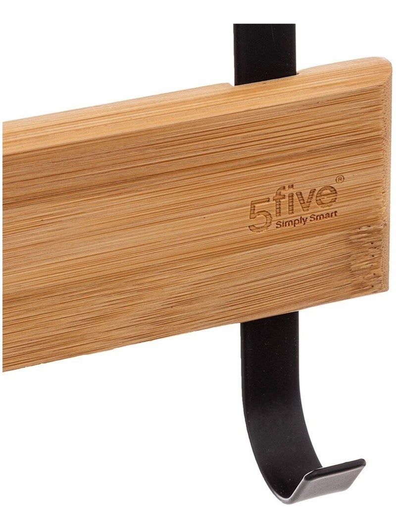Porte serviette pour porte Natureo noir Noir - Kiabi