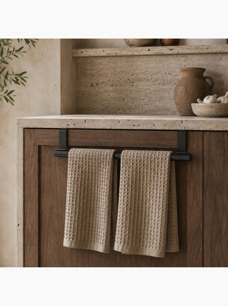 Porte serviette, torchon, crochet à suspendre cuisine ou salle de bain - vivezen Noir - Kiabi