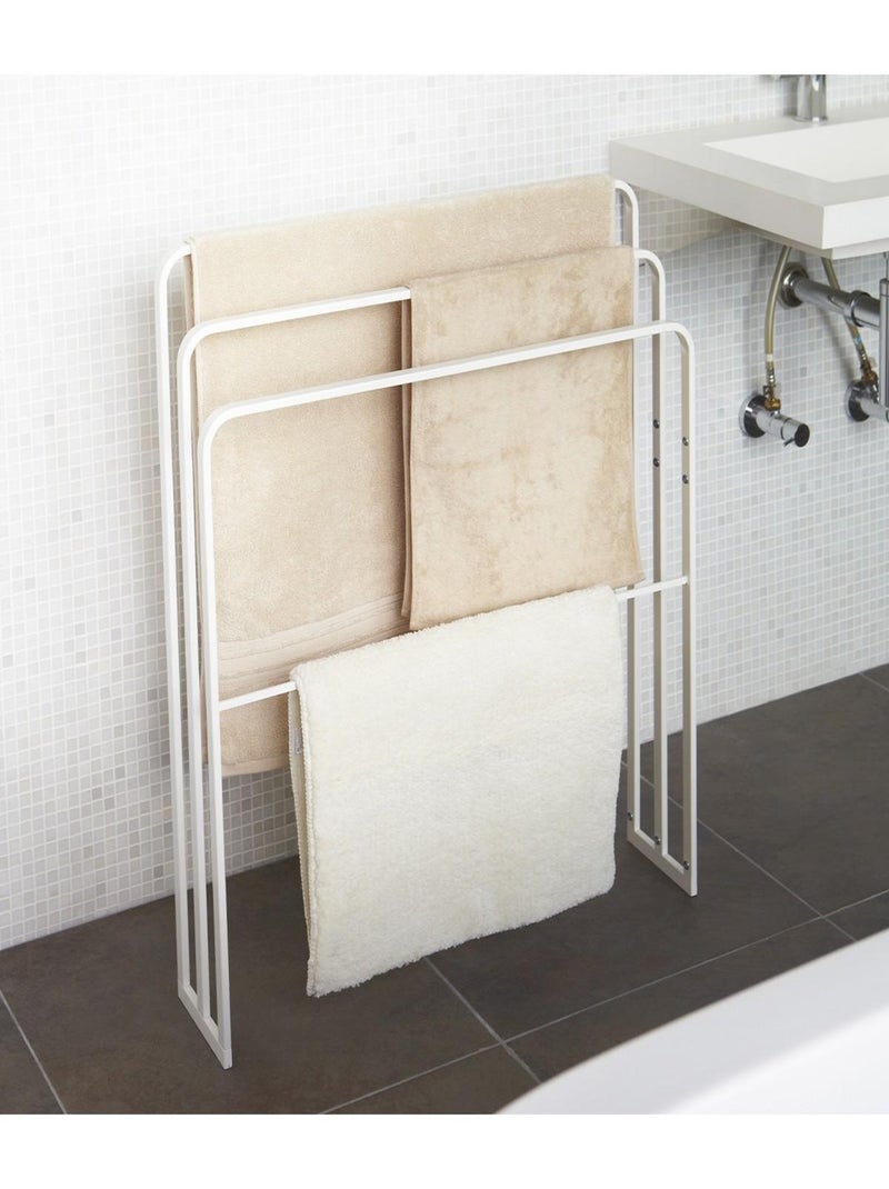Porte Serviettes À 4 Barres - L70 Cm Blanc - Kiabi