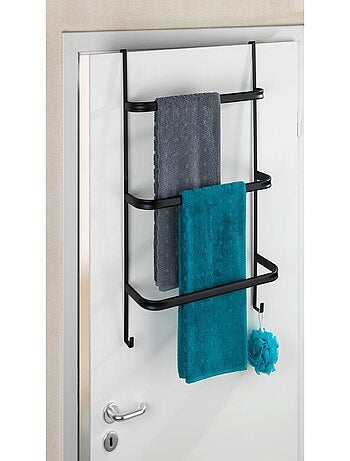 Porte-serviettes de porte 3 barres et 2 crochets IRPINIA