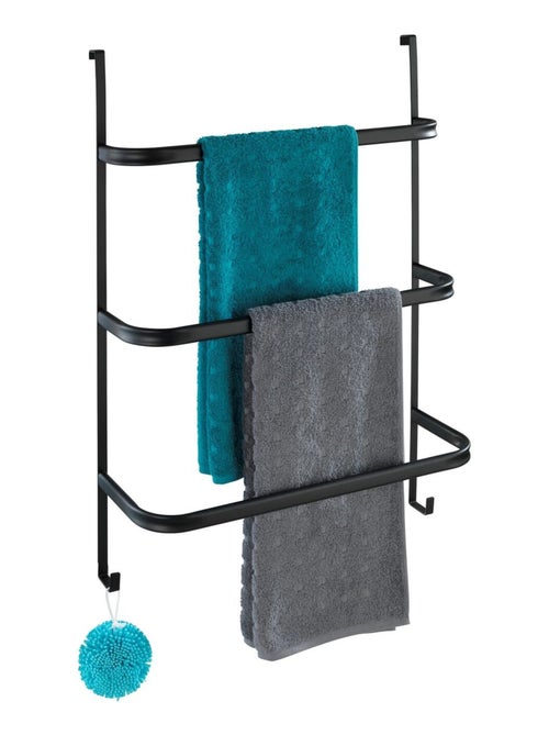Porte-serviettes de porte 3 barres et 2 crochets IRPINIA - Kiabi Porte-serviettes de porte 3 barres et 2 crochets IRPINIA - Kiabi