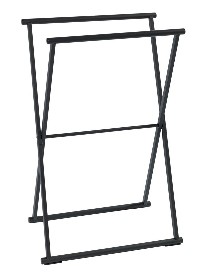 Porte-serviettes pliable en acier LAVA Noir - Kiabi