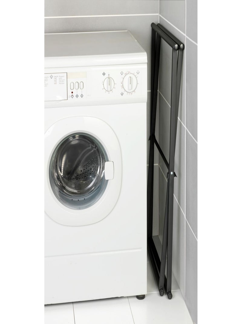 Porte-serviettes pliable en acier LAVA Noir - Kiabi
