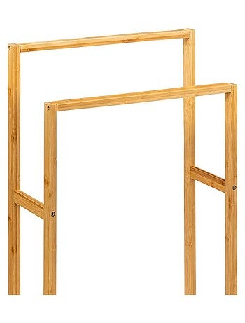 Porte serviettes sur pied bambou