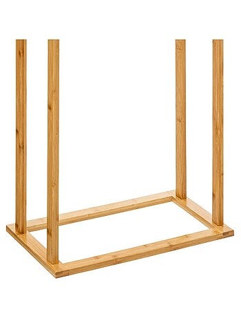 Porte serviettes sur pied bambou