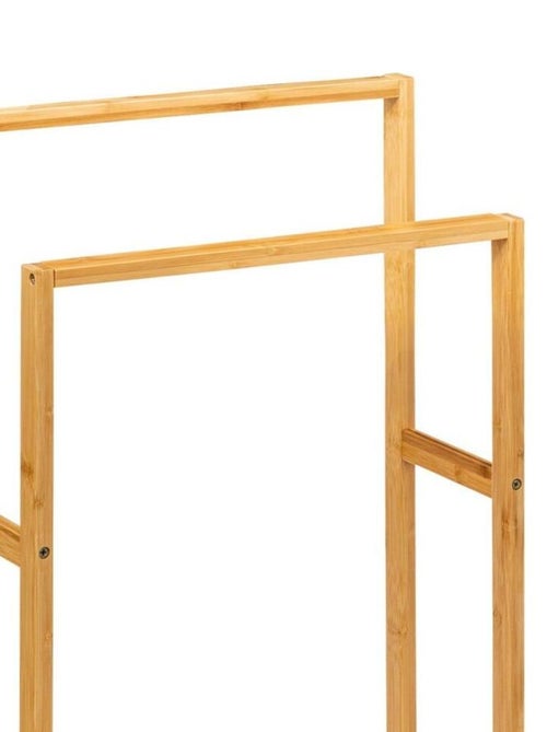 Porte serviettes sur pied bambou - Kiabi