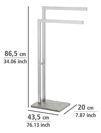 Porte-serviettes sur pied effet GRANIT