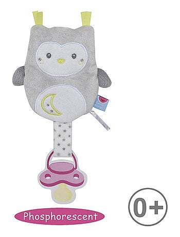 PORTE SUCETTE CHOUETTE LUMINESCENT