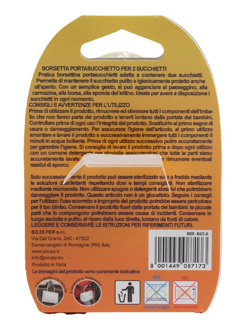 Porte-sucettes à 2 places -Poupy -pour enfants - Kiabi