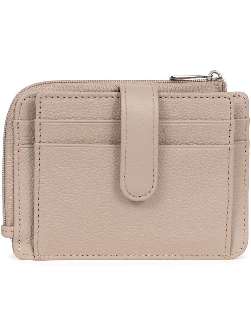 Portecartes  1 volet  Cuir CONFORT Beige - Kiabi