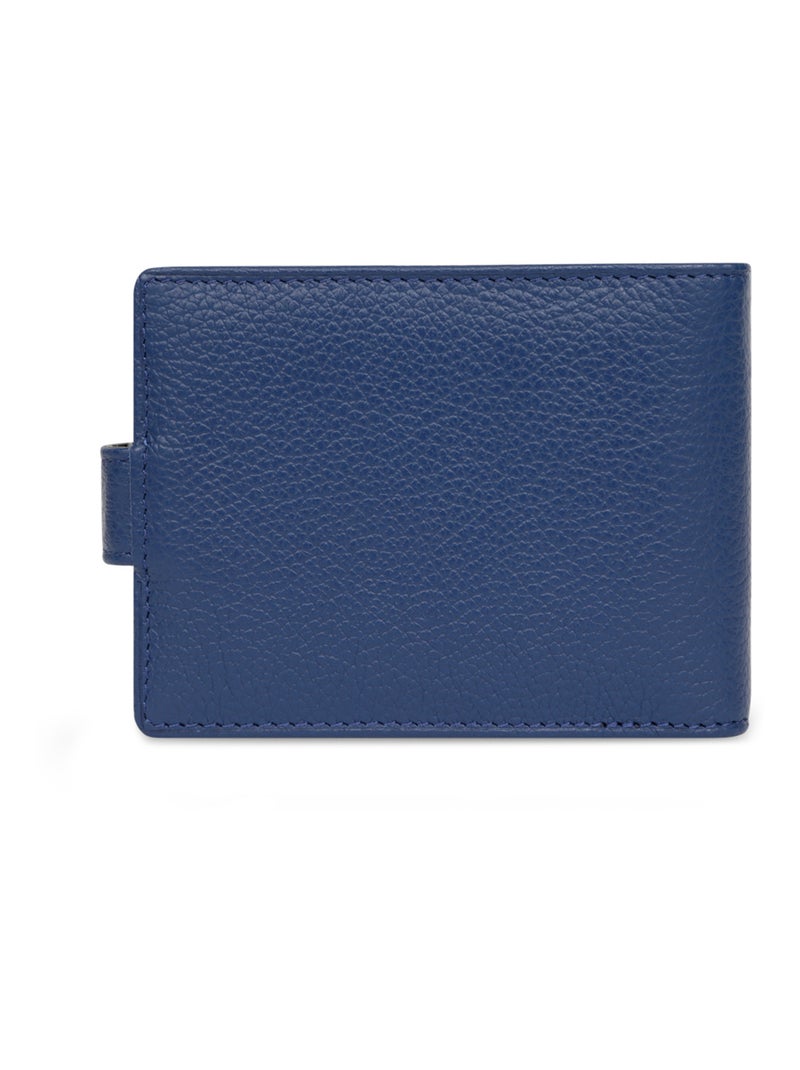 Portecartes  1 volet  Cuir CONFORT Bleu - Kiabi