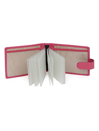 Portecartes 1 volet cuir confort hexagona