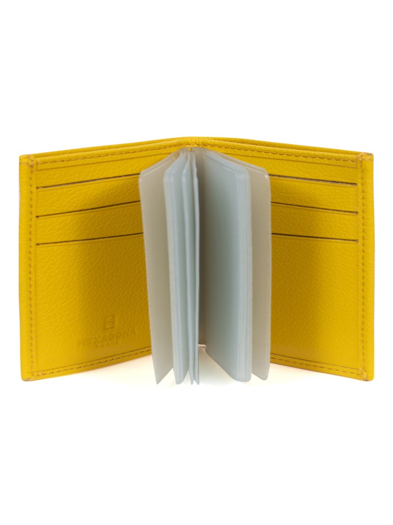 Portecartes  1 volet  Cuir CONFORT Jaune - Kiabi