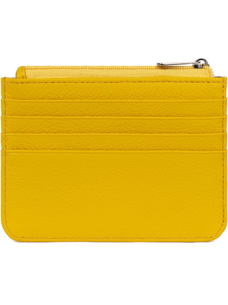 Portecartes  1 volet  Cuir CONFORT Jaune - Kiabi
