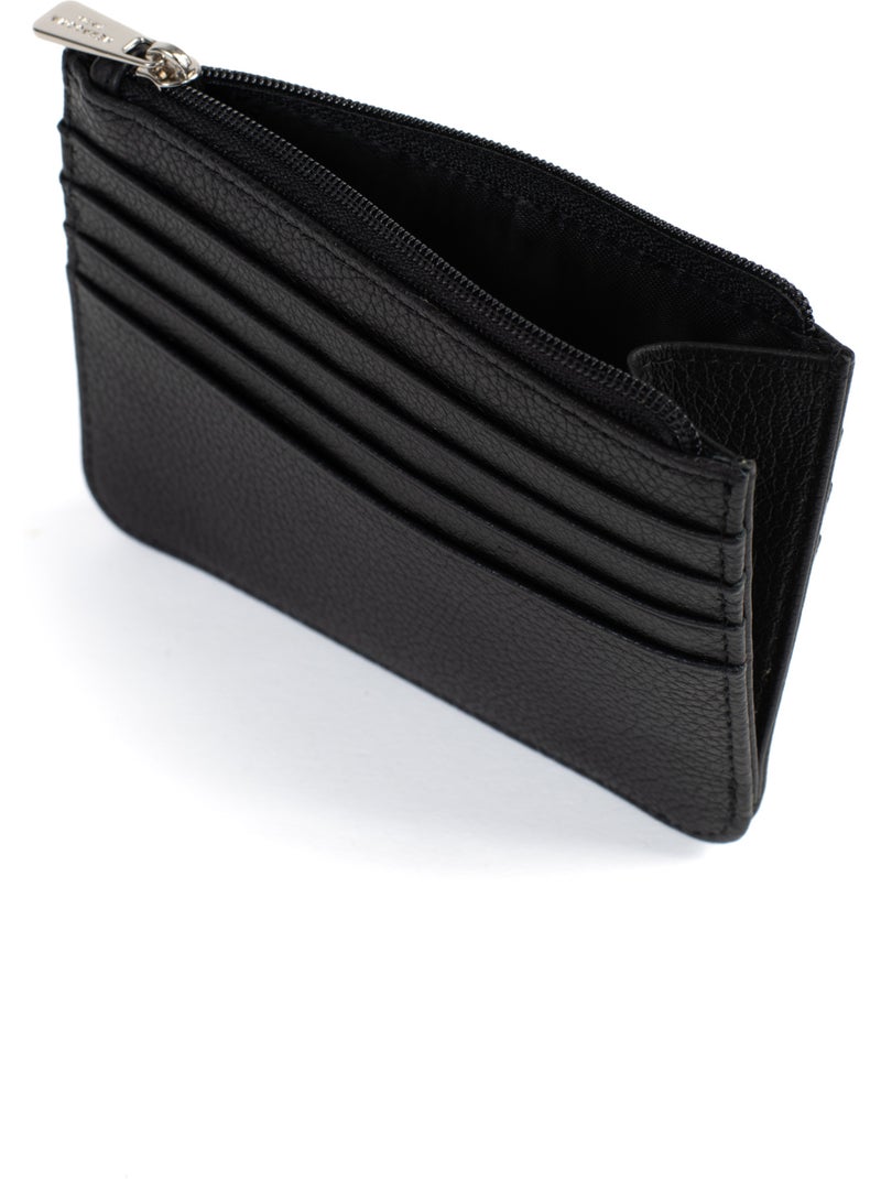 Portecartes  1 volet  Cuir CONFORT Noir - Kiabi