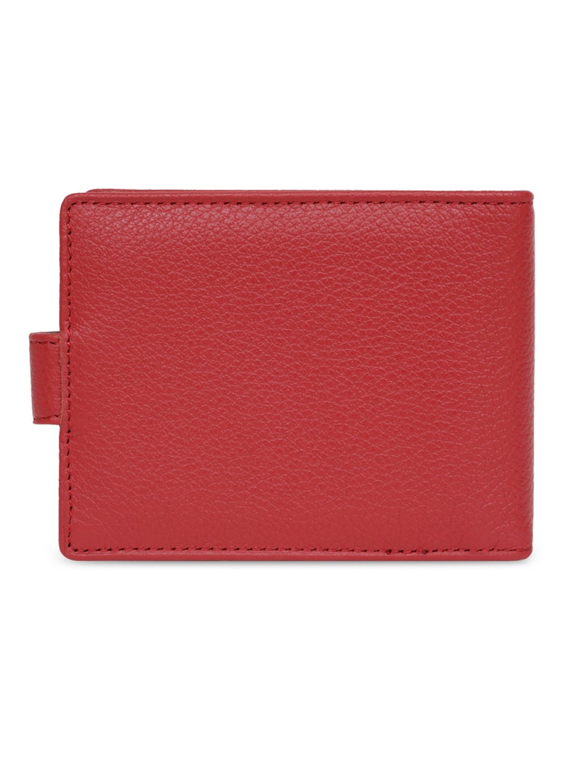 Portecartes  1 volet  Cuir CONFORT Rouge foncé - Kiabi