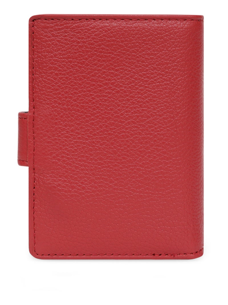 Portecartes  1 volet  Cuir CONFORT Rouge foncé - Kiabi