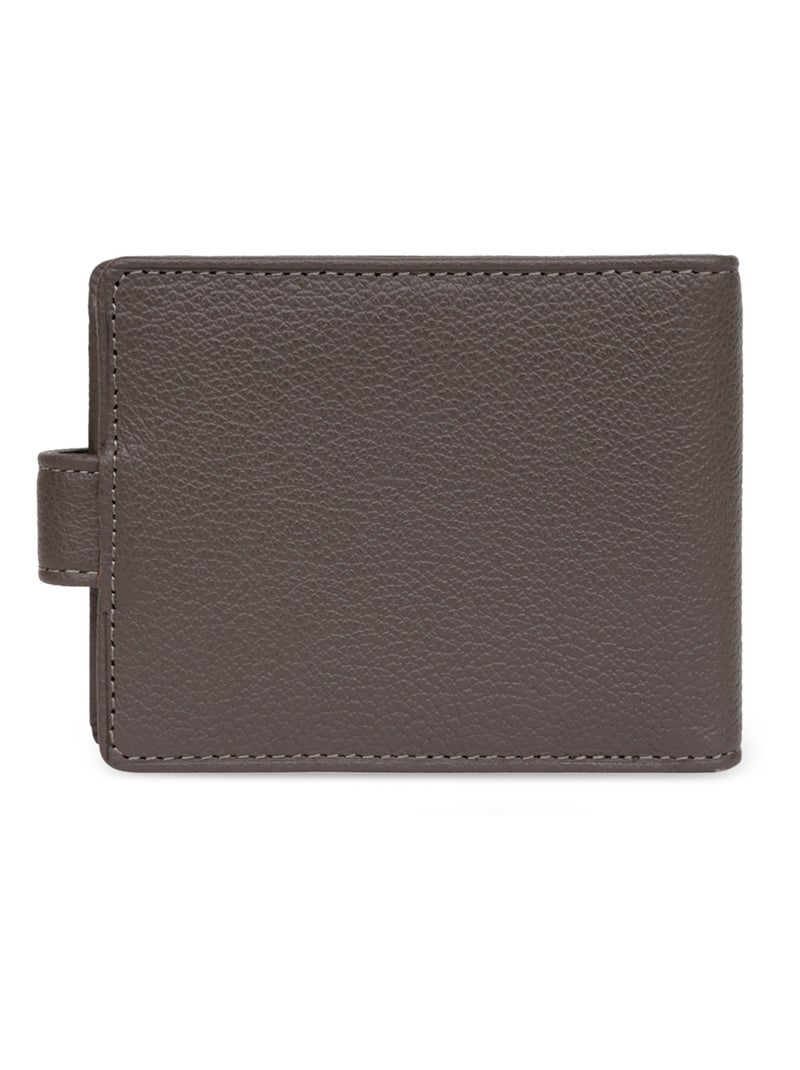 Portecartes  1 volet  Cuir CONFORT Taupe - Kiabi
