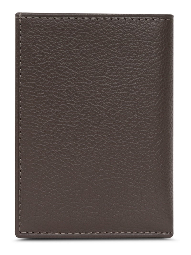Portecartes  1 volet  Cuir CONFORT Taupe - Kiabi