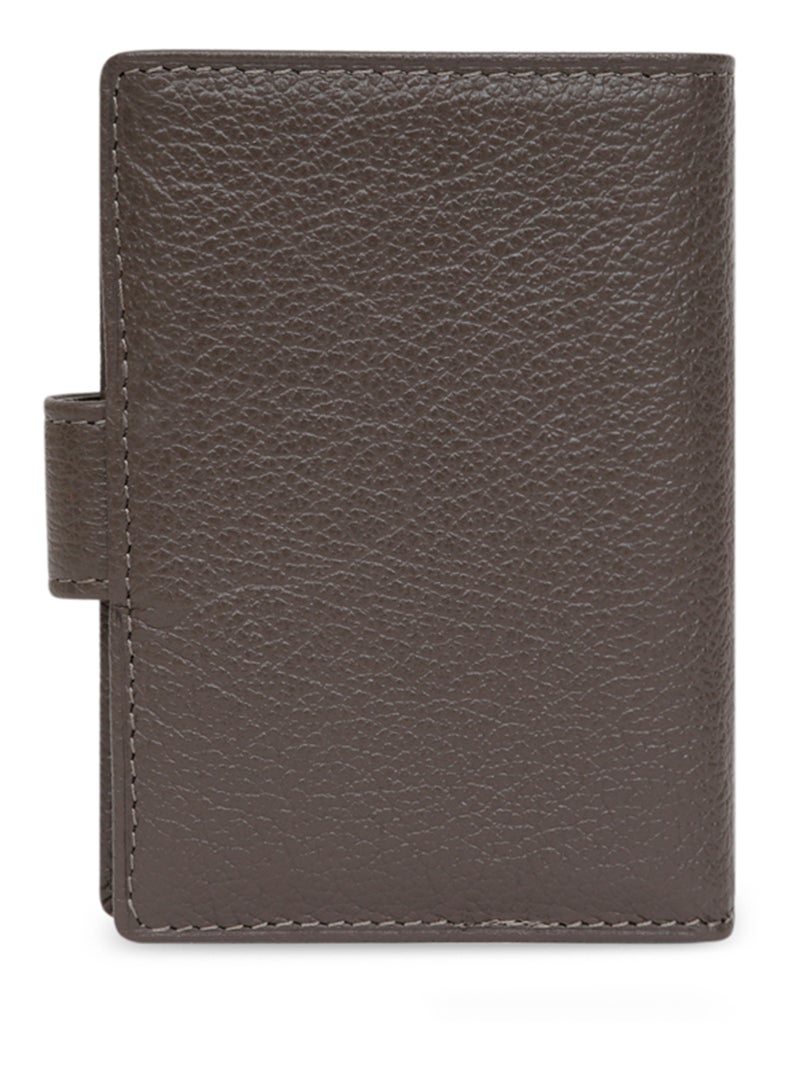 Portecartes  1 volet  Cuir CONFORT Taupe - Kiabi