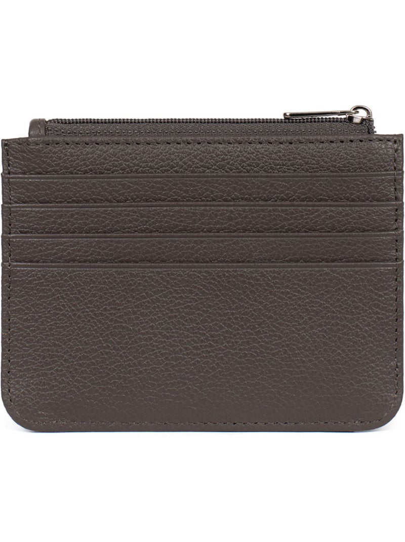 Portecartes  1 volet  Cuir CONFORT Taupe - Kiabi