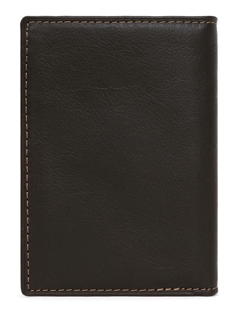 Portecartes  1 volet  Cuir FÉLIN Marron - Kiabi