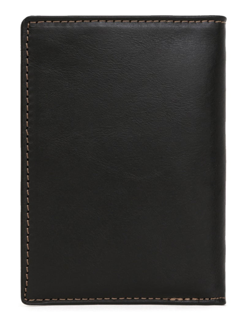 Portecartes  1 volet  Cuir FÉLIN Noir - Kiabi