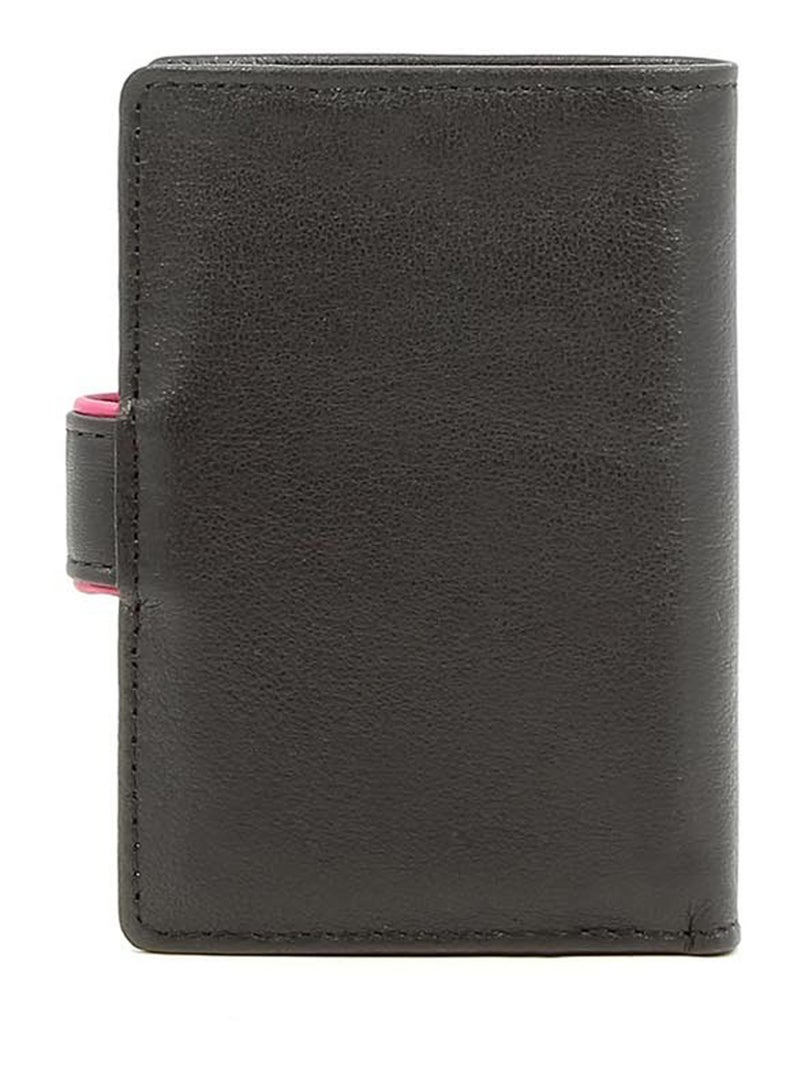 Portecartes  1 volet  Cuir MULTICO Noir Multicolore - Kiabi