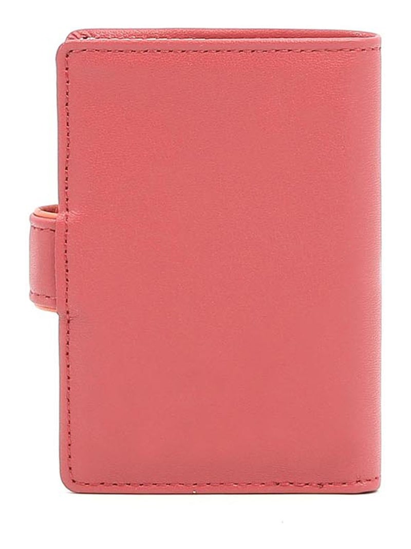 Portecartes  1 volet  Cuir MULTICO Rouge - Kiabi