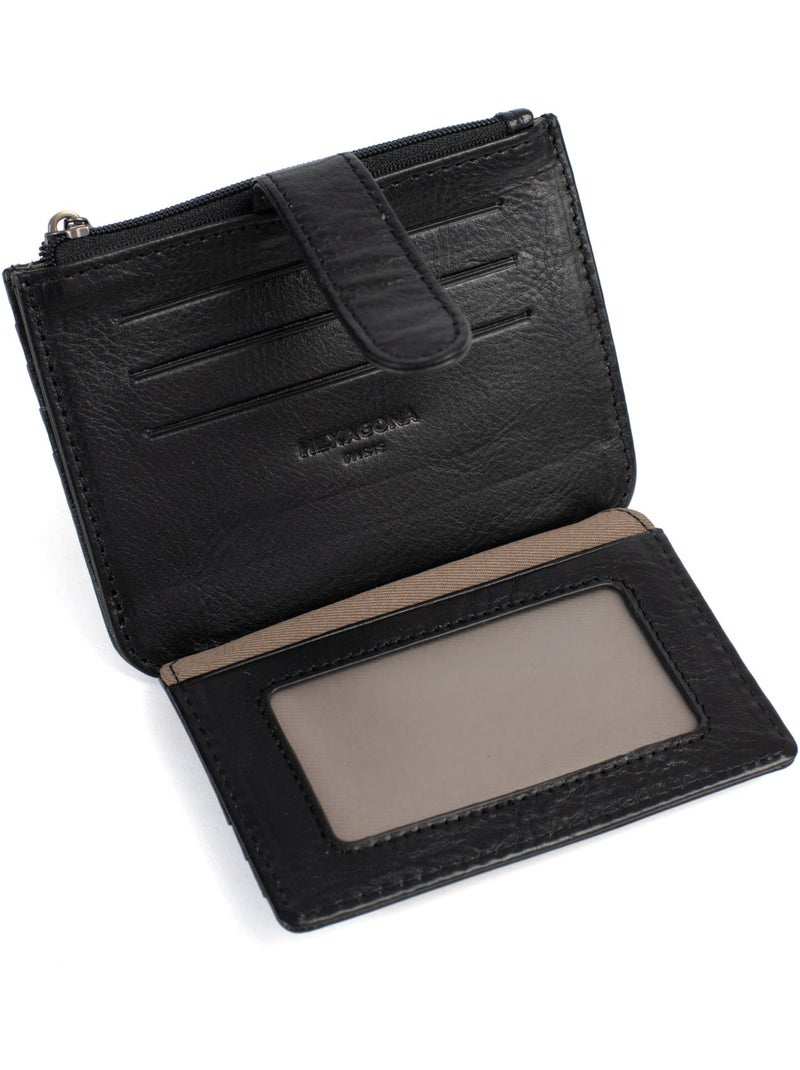 Portecartes  1 volet  Cuir ONDINE Noir - Kiabi