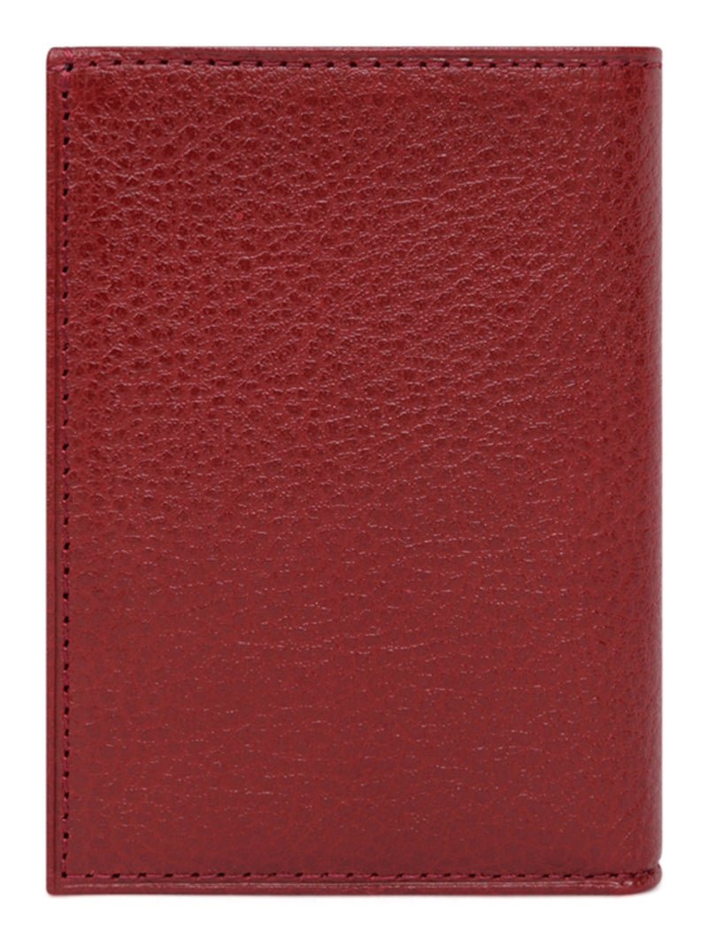Portecartes  1 volet  Cuir RÉPUBLIQUE Rouge carmin - Kiabi