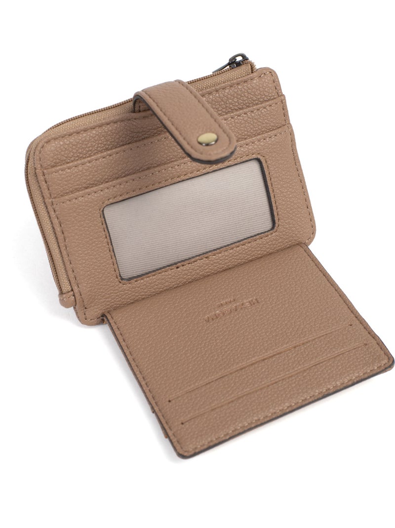 Portecartes  1 volet RONDA Taupe - Kiabi