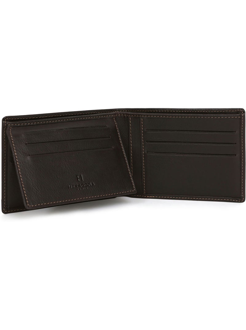 Portecartes  2 volets  Cuir FÉLIN Marron - Kiabi