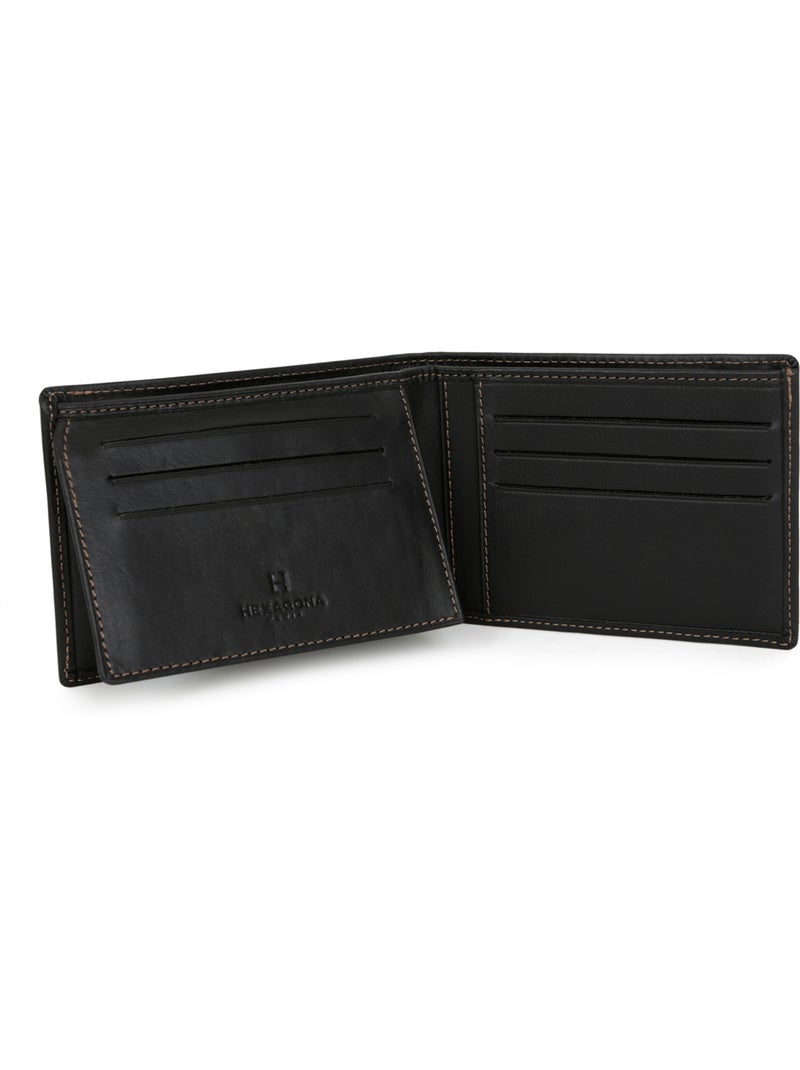 Portecartes  2 volets  Cuir FÉLIN Noir - Kiabi