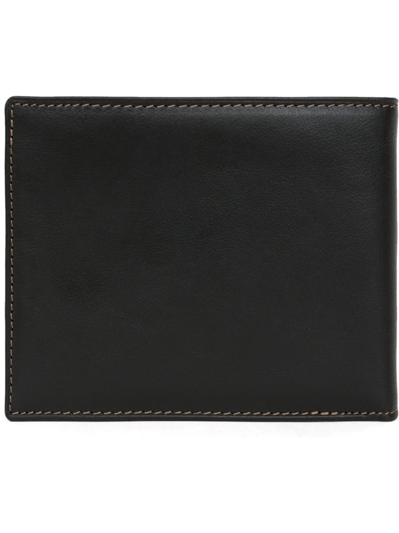 Portecartes  2 volets  Cuir FÉLIN Noir - Kiabi