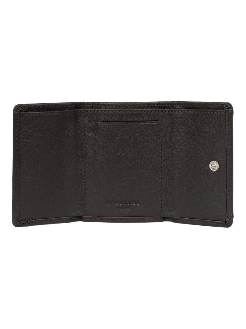 Portecartes  2 volets  Stop RFID  Cuir SOFT Marron - Kiabi