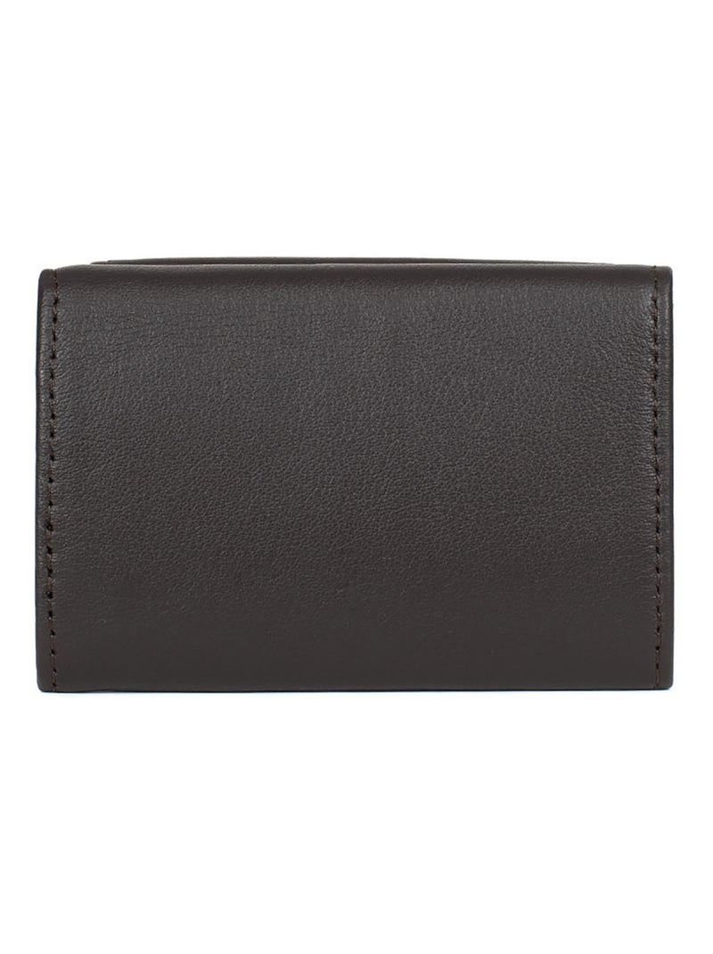Portecartes  2 volets  Stop RFID  Cuir SOFT Marron - Kiabi
