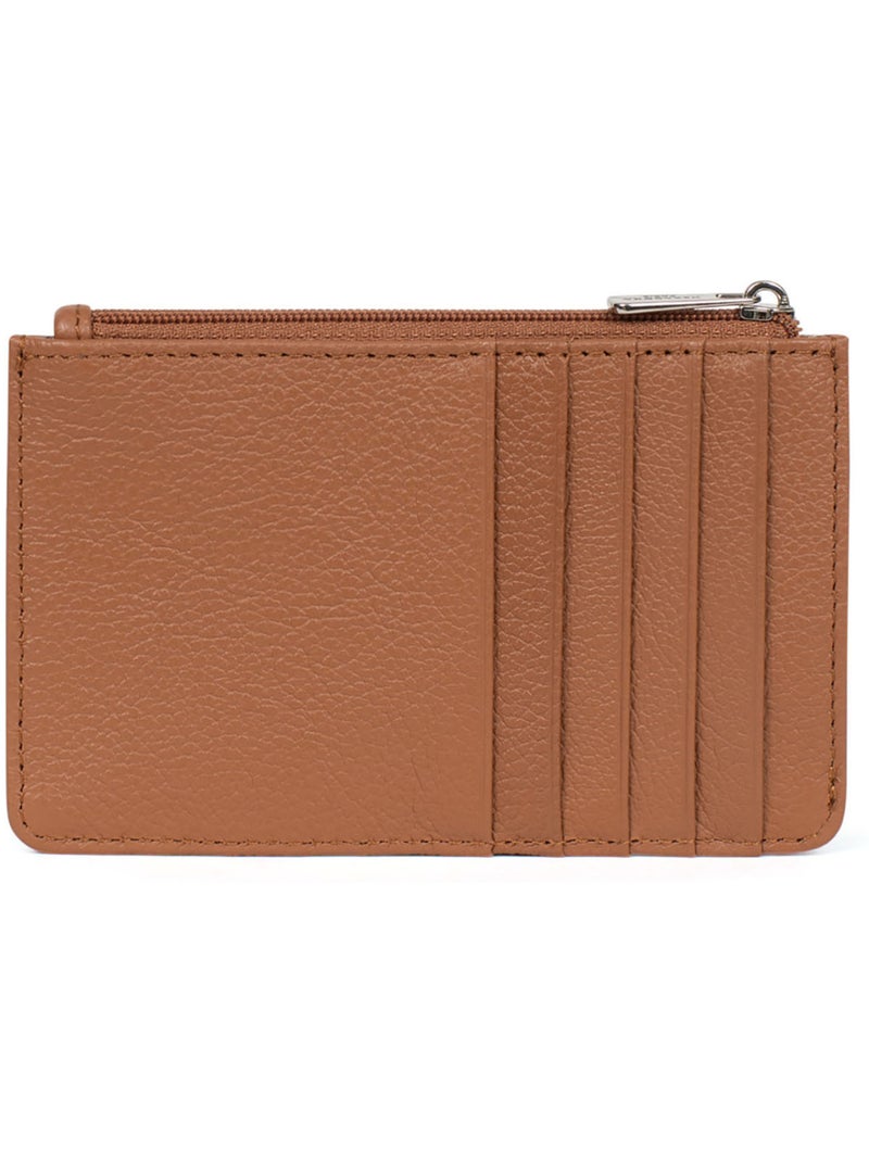 Portecartes  Cuir CONFORT Marron clair - Kiabi