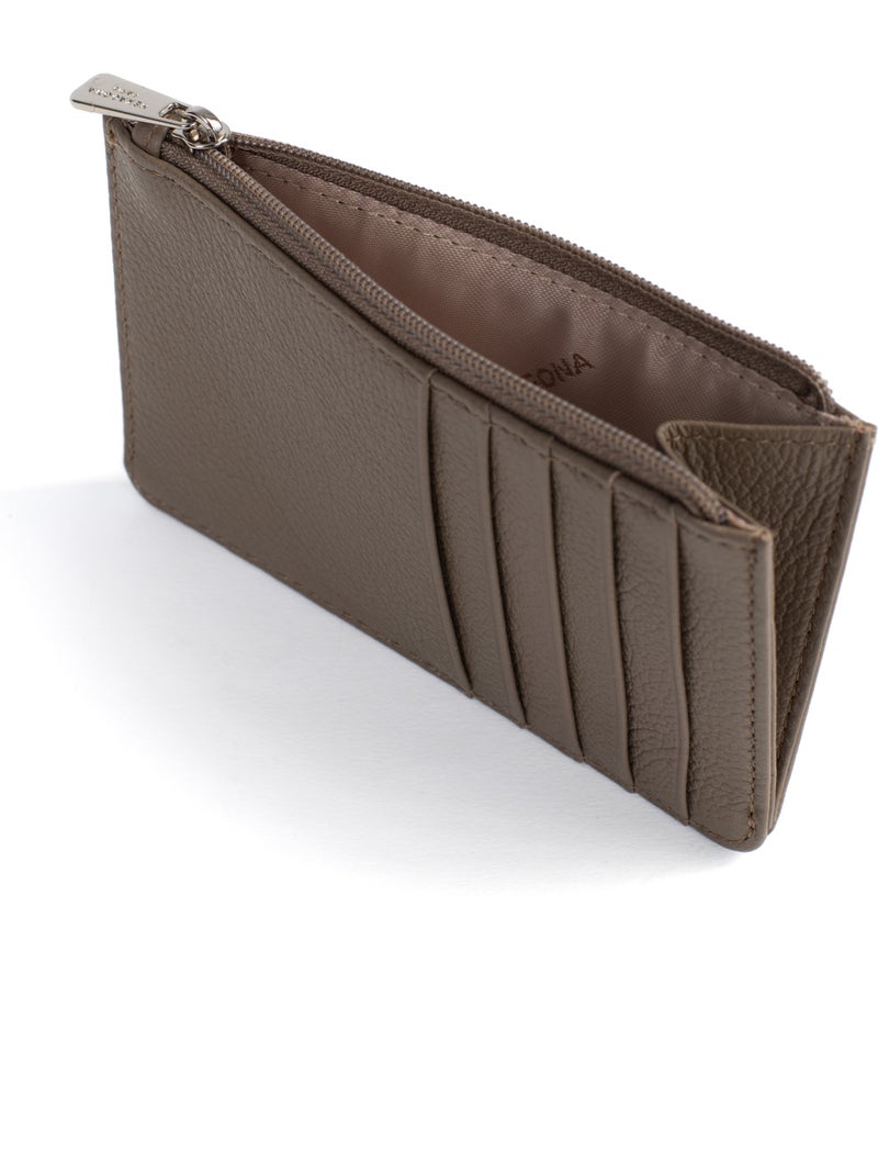Portecartes  Cuir CONFORT Marron glacé - Kiabi