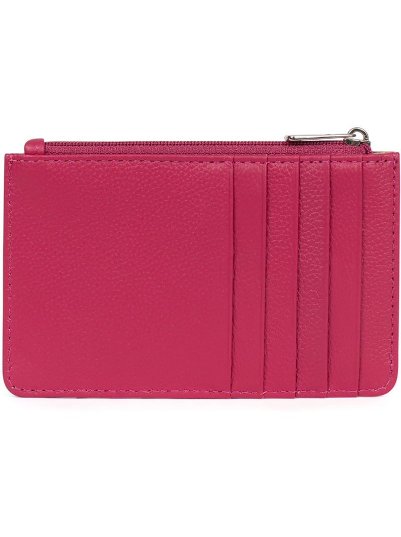 Portecartes  Cuir CONFORT Rose fushia - Kiabi
