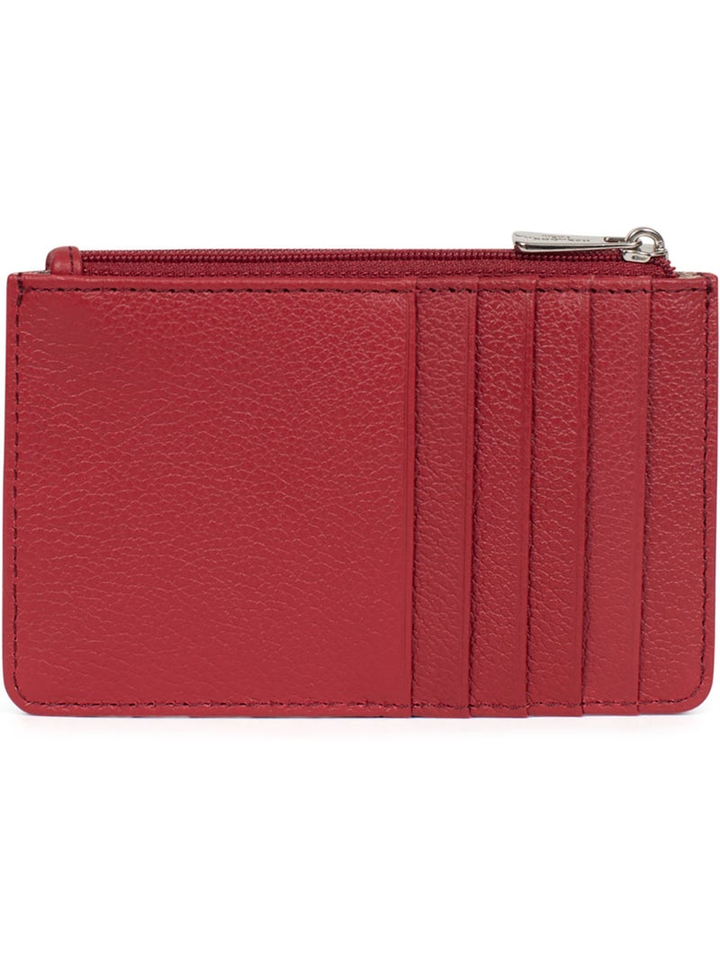 Portecartes  Cuir CONFORT Rouge foncé - Kiabi