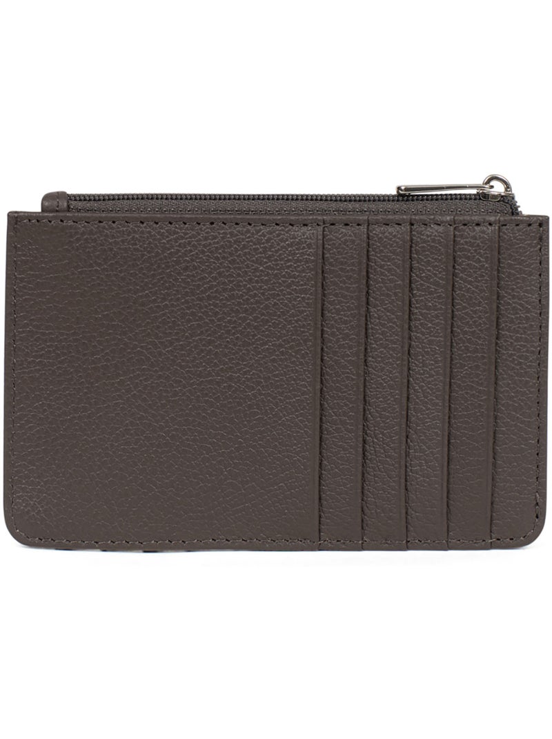 Portecartes  Cuir CONFORT Taupe - Kiabi