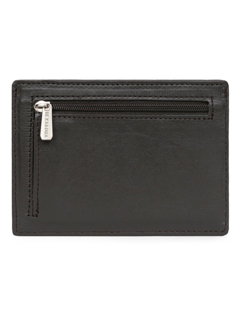 Portecartes  Cuir SOFT Marron - Kiabi