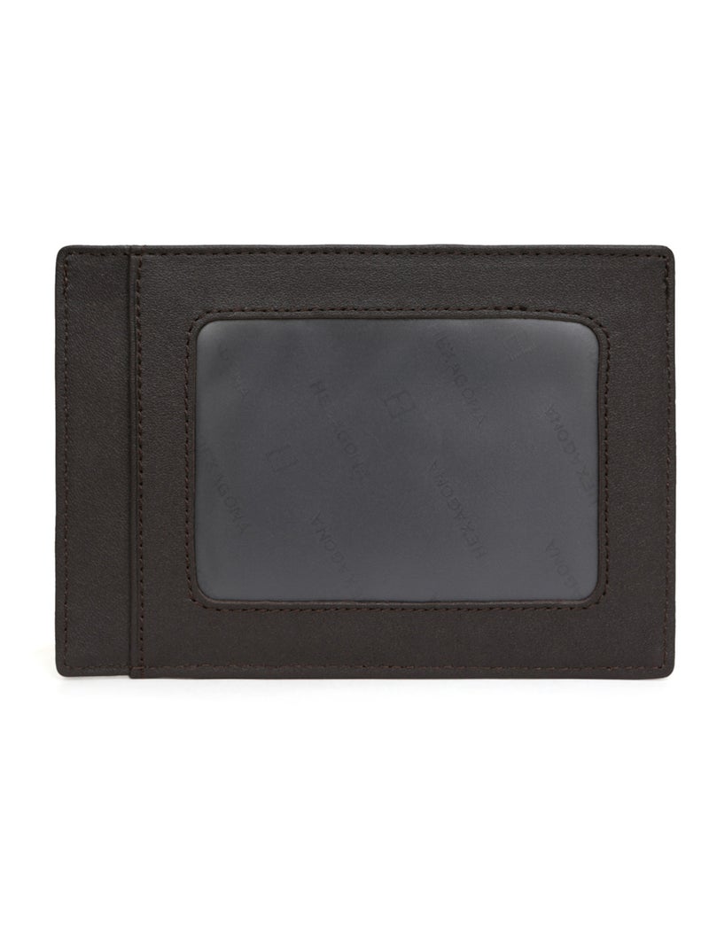 Portecartes  Cuir SOFT Marron - Kiabi