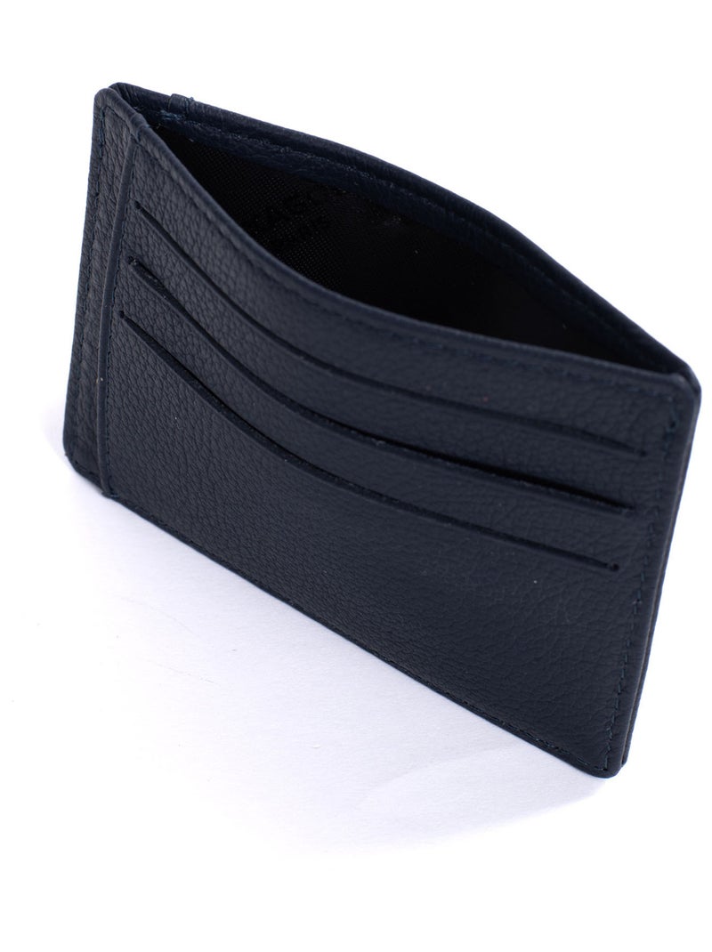 Portecartes  Stop RFID  Cuir CONFORT Bleu marine - Kiabi