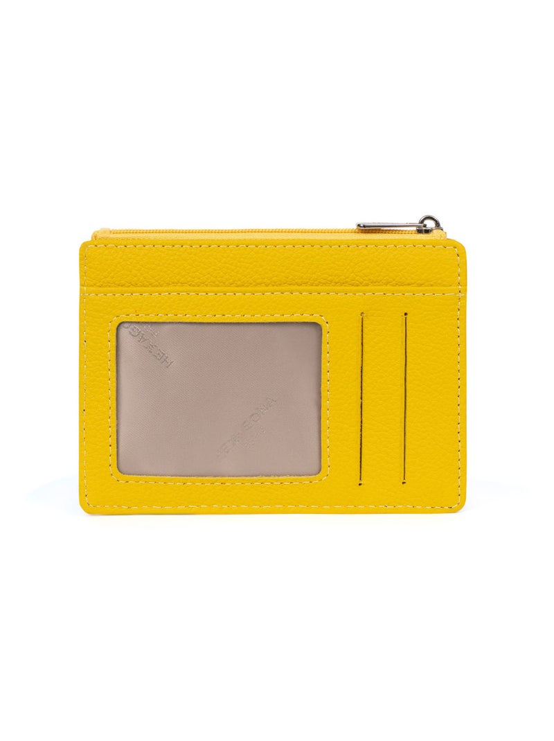 Portecartes  Stop RFID  Cuir CONFORT Jaune - Kiabi