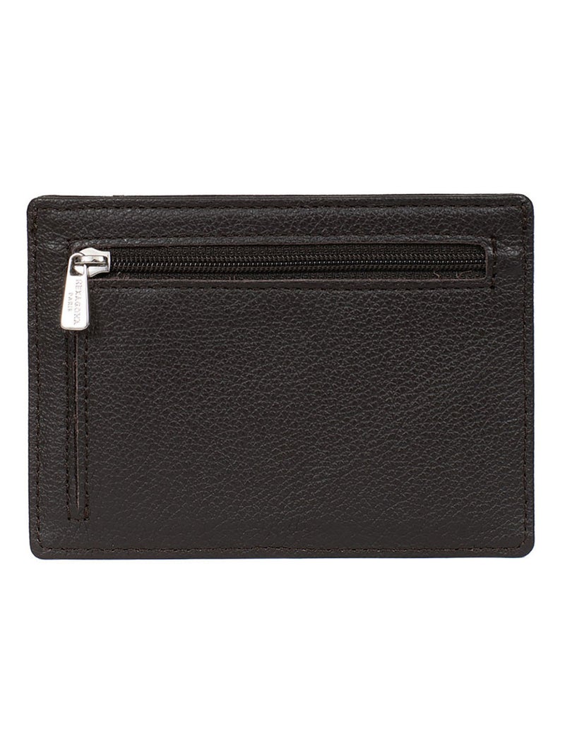 Portecartes  Stop RFID  Cuir CONFORT Marron foncé - Kiabi